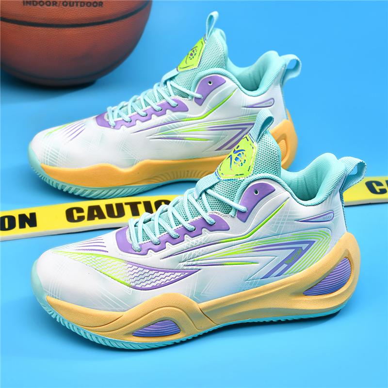 Mens Athletic Basketball Athletic Shoes High-Quality Breathable Cushioning Anti-Skid Wearable Gym Training Running Shoes For Men Women