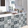 Waterdichte 3D Mandala Patroon Tegelstickers Keuken Badkamer Decoratie Zelfklevende Muur Meubelstickers Vloerbehang