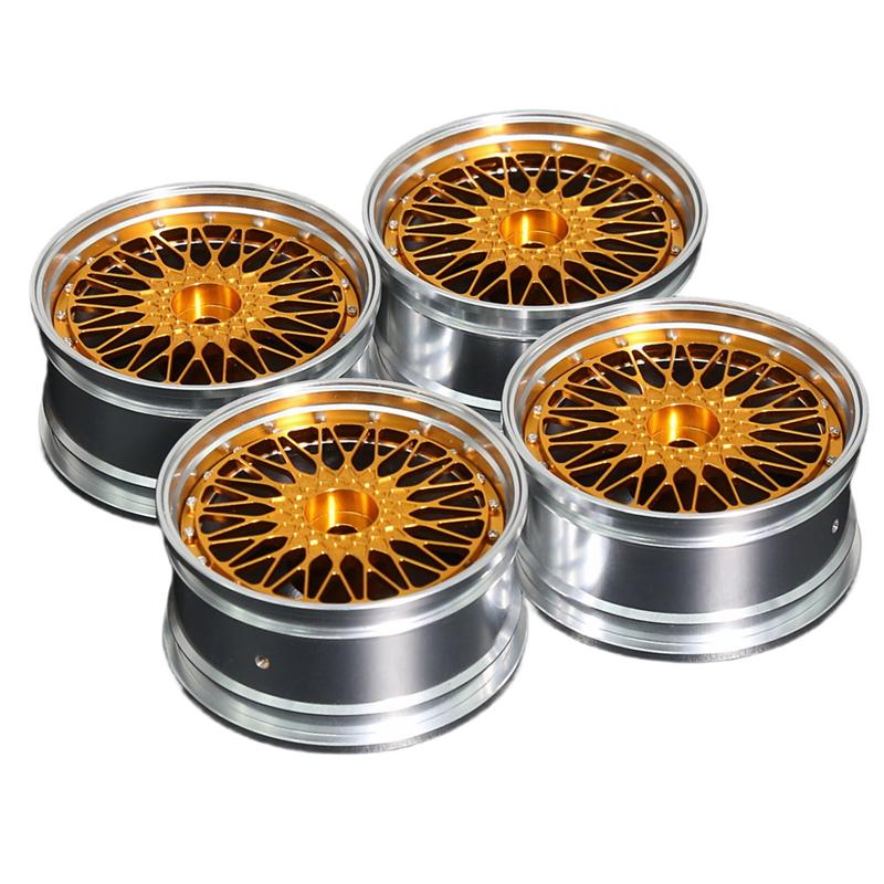 B03B-4Pcs 1.9In On-Road Drift Touring Wheel Rim Hubs For 1/10 Traxxas HPI Kyosho Redcat Sakura HSP RC Car Upgrade Parts