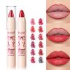 12 Farben Nude Rose Lipliner Stift Lippenkontur Farbe Make-up Wasserdicht Lang Anhaltend Feuchtigkeitsspendender Wachsmalstift Lippenstift Stift Lippen-Make-up