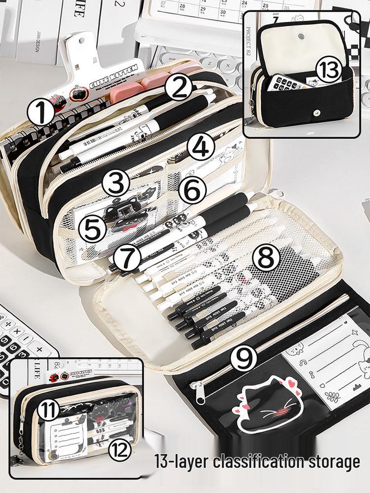 Adorable Large Capacity Stationery Box for Kids - Stylish Pencil Case