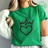 Women's Heart Queen T-shirt Queen of Hearts Graphic Tee Love Print Short Sleeve Casual Birthday Valentine's Day Tops  Lover Gift