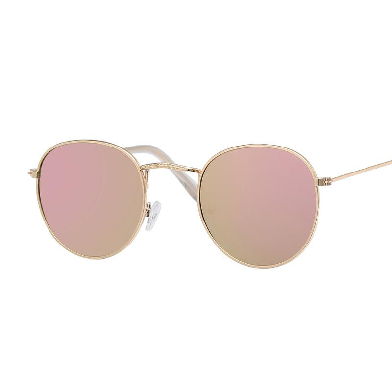 Small Retro Round Sunglasses Woman Brand Designer Vintage Sun Glasses for female Eyewear Luxury Mirror Ray Glasses