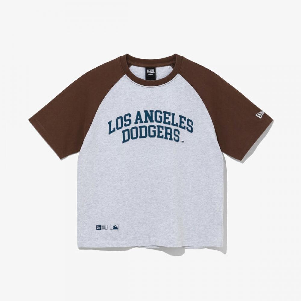 New Era Mlb La Dodgers Arch T shirT heaTher Gray 14443558