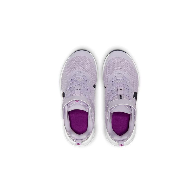 Nike REVOLUTION 6 Slip Resistant Cushioning Abrasion Resistant Low top Kids' Running Shoes Purple DD1095-500