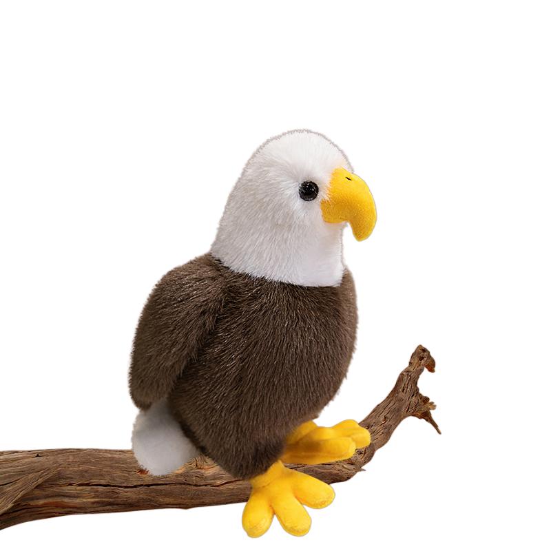 Peluche Águila Calva Uccello 25Cm Morbido Soffice Come Animale Reale Peluche Regalo di Compleanno