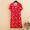 Elegant Summer Loose Long Dresses Women Oversize Short Sleeve Dress