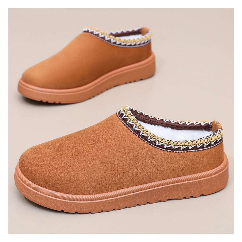 Snow Boots for Women Cross-border Plush Thick Cotton Boots for Women, Short Boots with Soft Soles, Comfortable Home Cotton Slippers