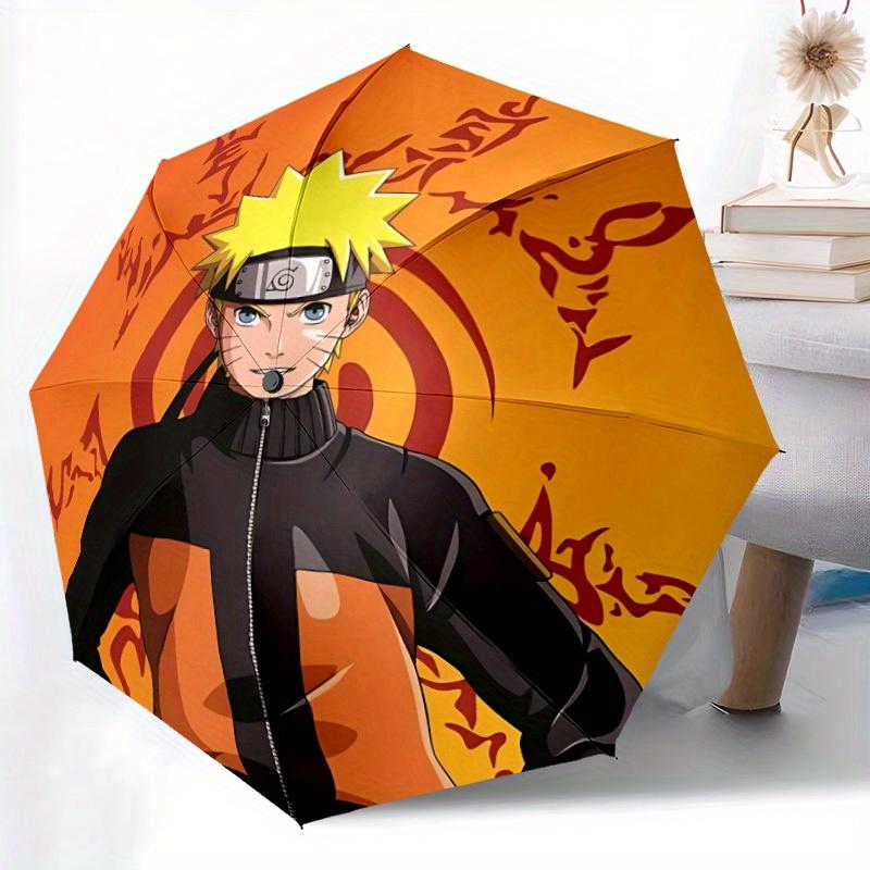 1pc Naruto Design Automatic Open/Close Umbrella - Compact Travel Umbrella, Perfect Gift for Friends -Intricate Design Umbrella yy250811064