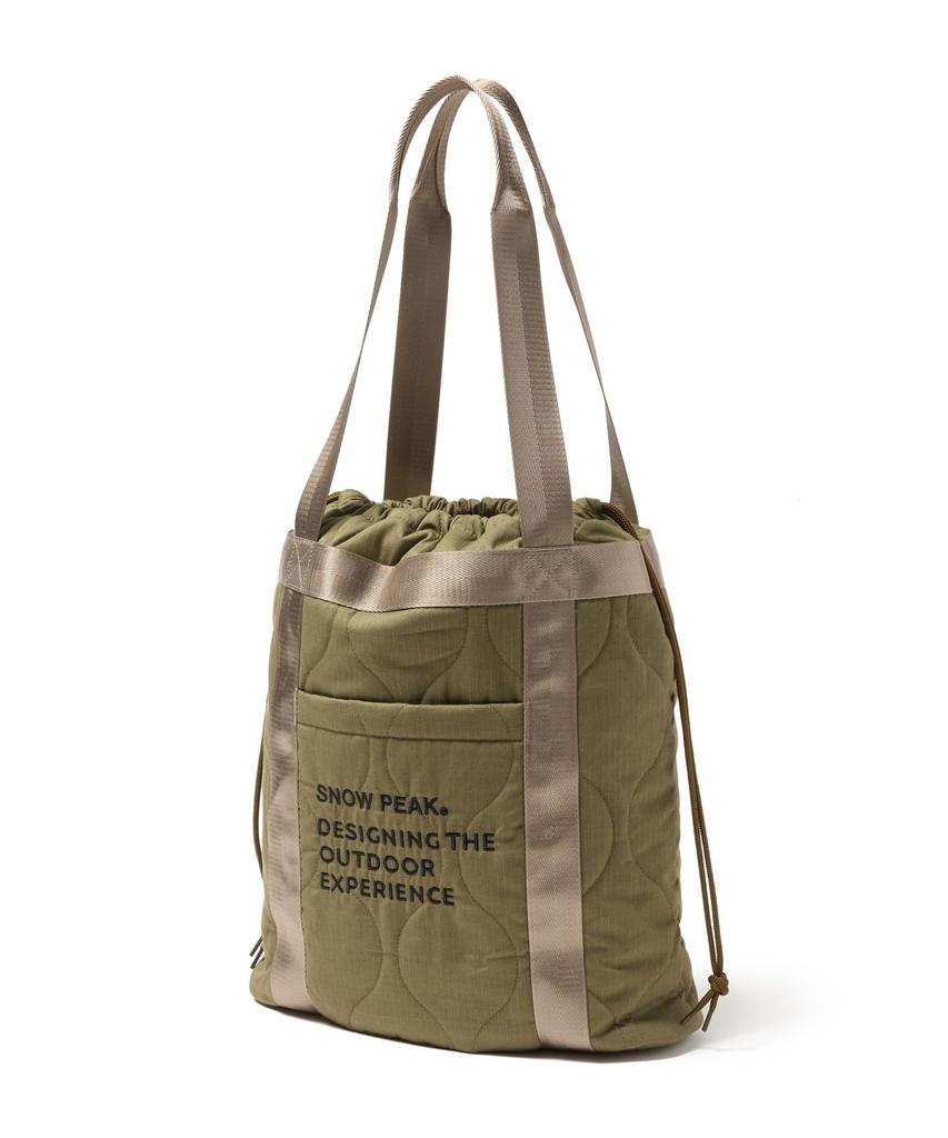 Snow Peak Quilted Ripstop Tote Tote and Olive One AC-25AU013 Bag, Handbag, Men's Women's,