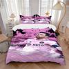 Pink Sports Hero Print 3Pcs Bedding Setduvet Cover With 2 Bedropillowcase Home Birthday Gift