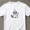 Cute Raccoon Wizard Shirt, Funny Wizzard Meme Shirt, Funny Racoon Meme Shirt Vintage, Racoon Shirt, Y2K Tee Gifts For Friend, Wizard Shirt