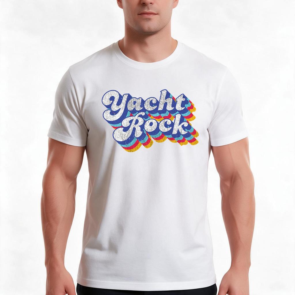 Vintage Yach Tshirt Summer Casual Cotton Tee Oversized Streetwear Tops Vintage Graphic Print Loose Fit Short Sleeve