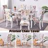 Printed Chair Slipcover Removable Stretch Seat Cover Retro Chair Cover  Restaurant Use