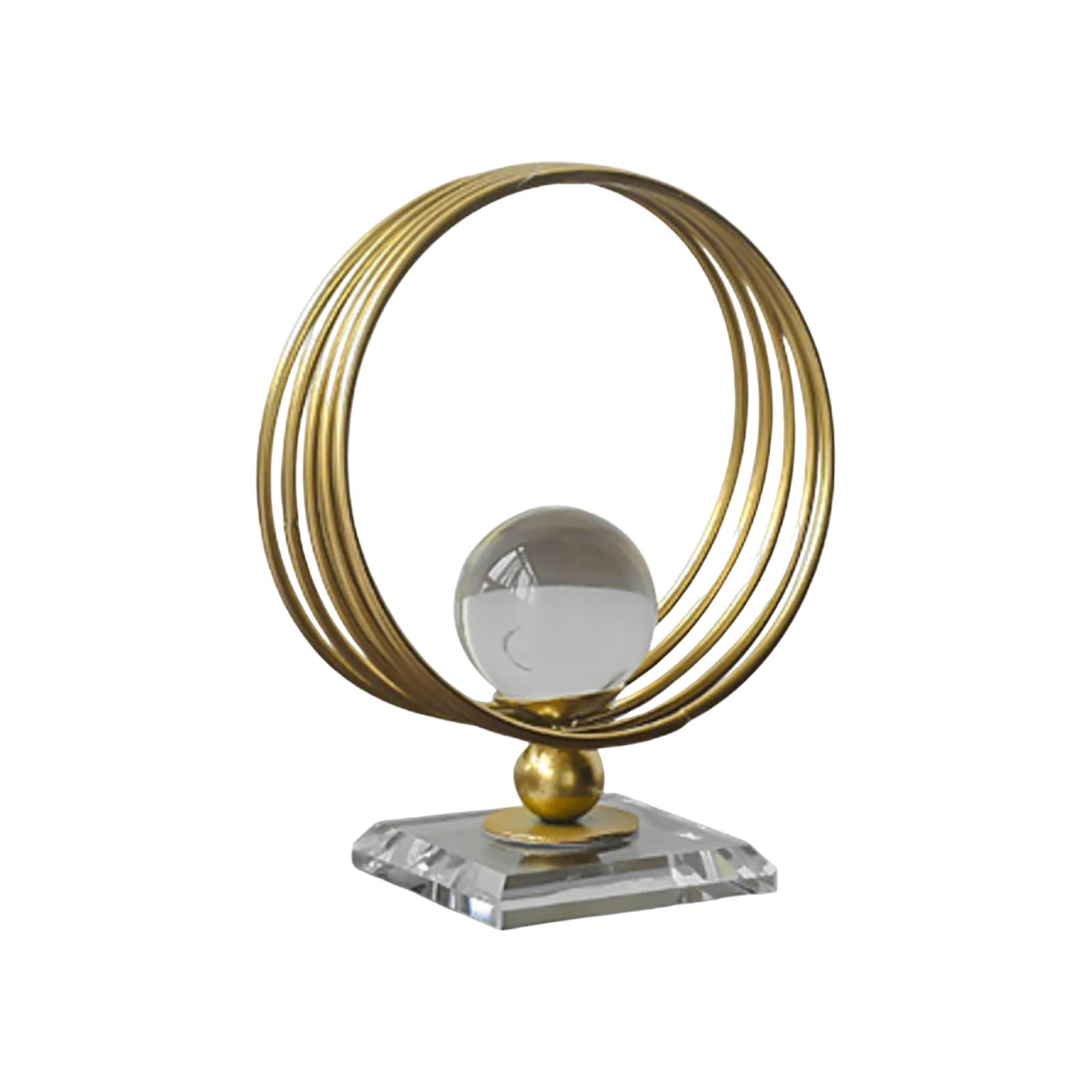 

Creative Iron Art Crystal Ball Art Ornament Light Luxury Wine Cabinet Entrance TV Cabinet Living Room Home Furnishings One Size