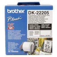 Etikettenpapierrolle - BROTHER - 62 mm x 30,48 m - Weiß - Import Deutschland