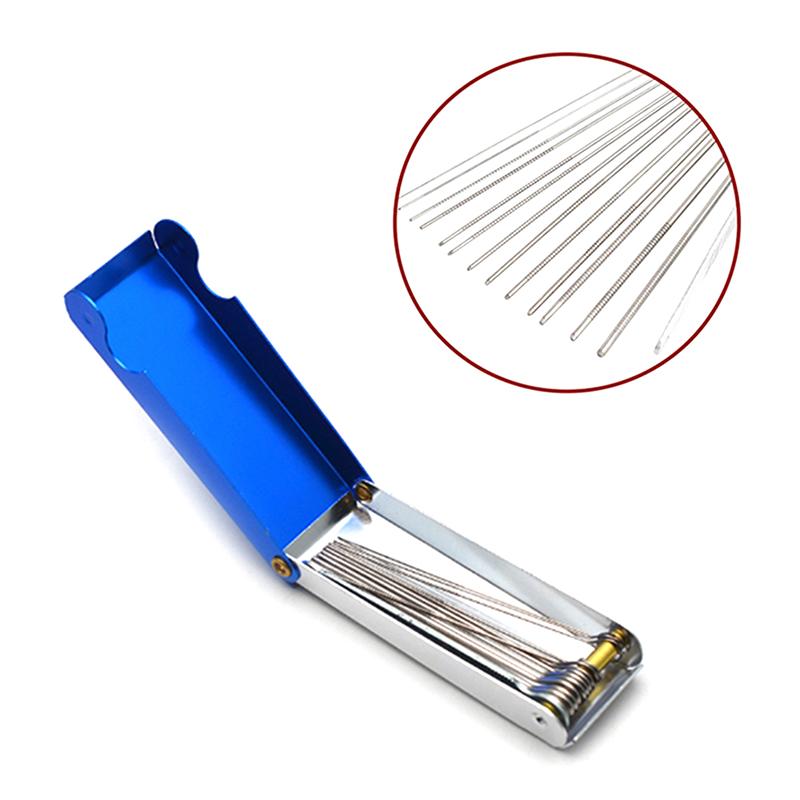 Guitar Nut Saddle Polishing Grinding Guitar Files Diy Slotting File Kits Set Guitar File Kit Set Dual Cutting Edge Luthier Tool
