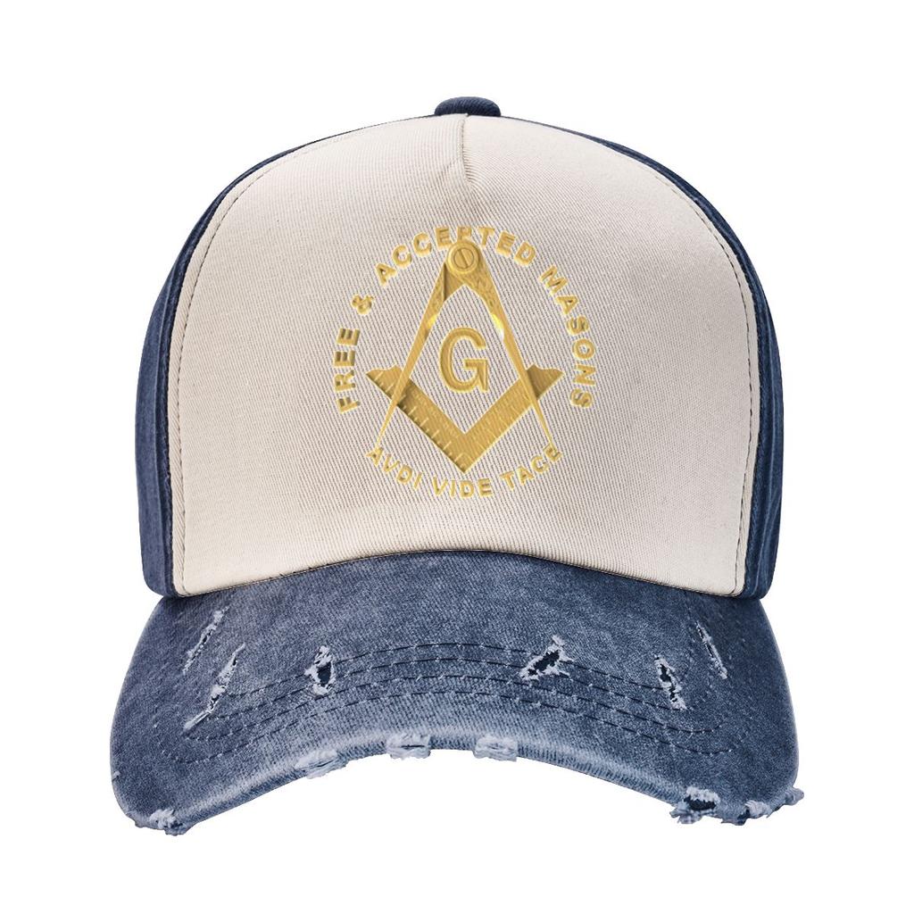 Casual Freemason Masons Baseball Cap Men Women Distressed Washed Sun Cap Freemasonry Unstructured Soft Hats Cap