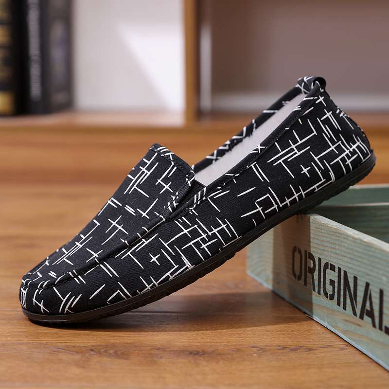 Fashion Men's Casual Shoes White Loafers Cleat Shoes Rhombus Line Decoration Adulto Driving Comfortable Casual Shoes Men Sneakers Flats