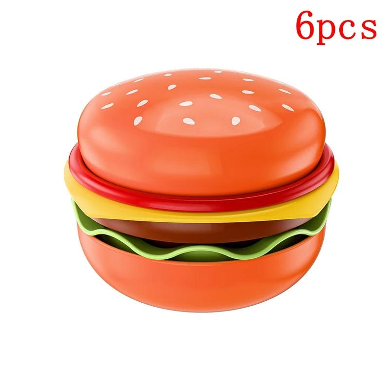

Cute Snack Hamburger Bowls Ceramics Mini Dipping Dish Fruit Salad Bowl Baking Dim Sum Plate Kitchen Decoration Home Accessories красный