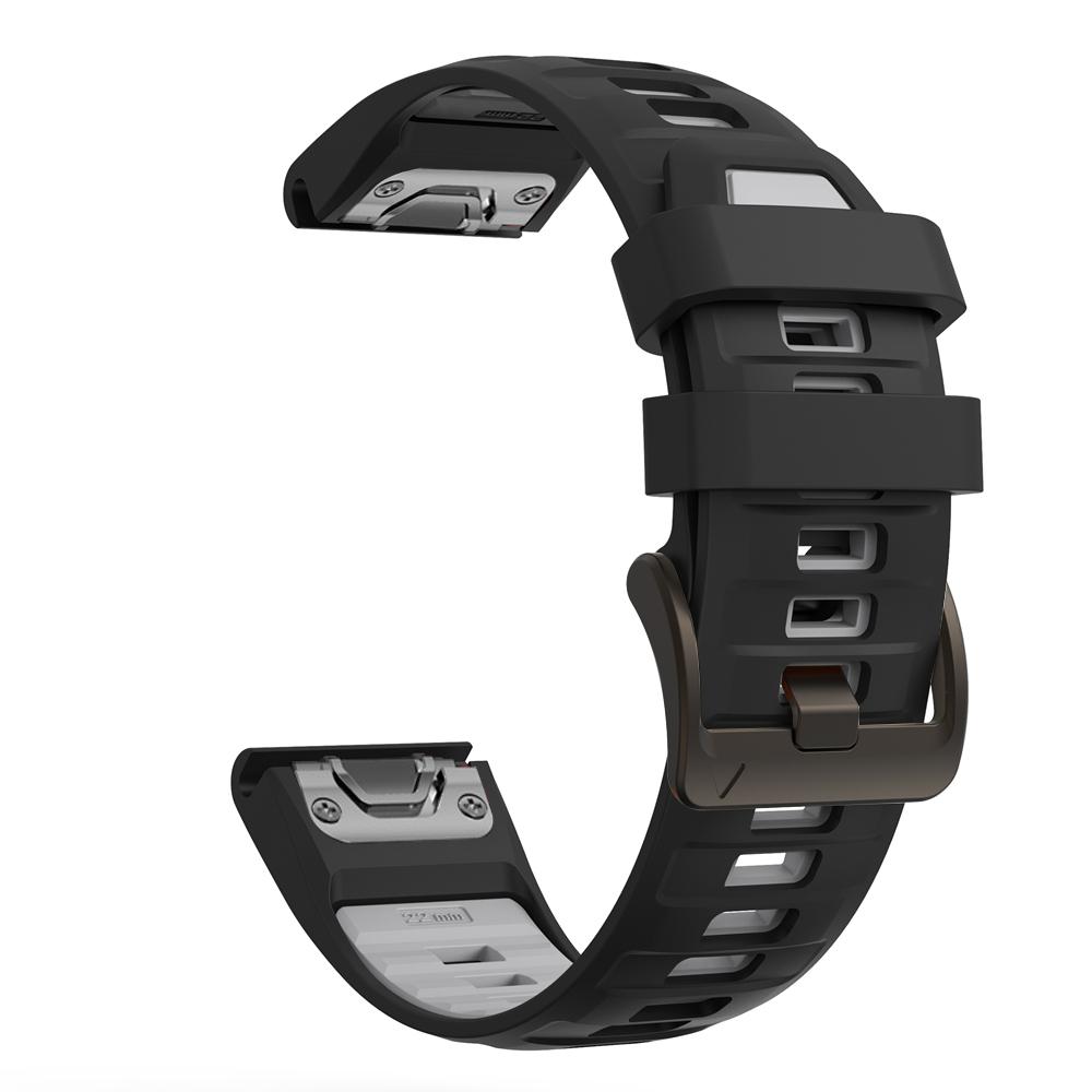 22mm 26mm Watch Strap Two-Tone Silicone For Garmin Fenix 8 Pro 8 7X 7Pro 6/Enduro 3/Instinct 2X/Tactix 8 Smartwatch Watch bands
