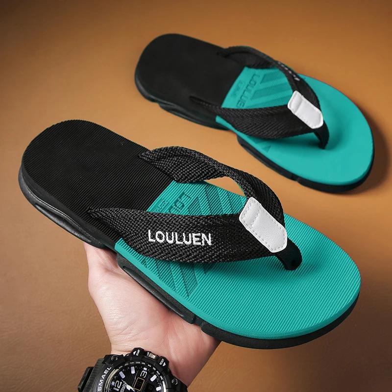 High Quality Men Flip Flops Summer Beach Flip Flops Men Fashi Breathable Casual Men Beach Slippers Summer Outdoor