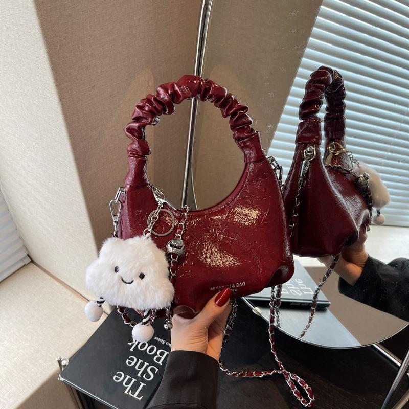 New feel hand bag women's trendy summer popular fashion commuter shoulder messenger bag dumpling bag