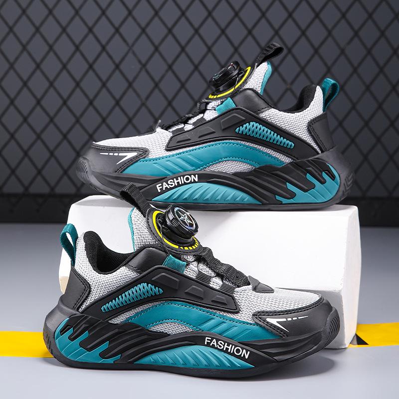 Kids' Sneakers: Fall 2025 Rotary Buckle, Non-Slip, Wear-Resistant for Boys & Girls