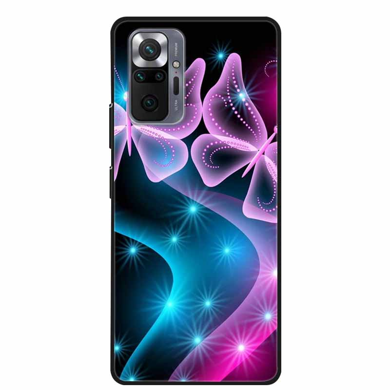 Per Xiaomi Redmi Note 10 Pro Custodia Moda Morbido Silicone Cover per Telefono per Redmi Note10 Pro Max Coque M2101K6G Paraurti Cool Funda