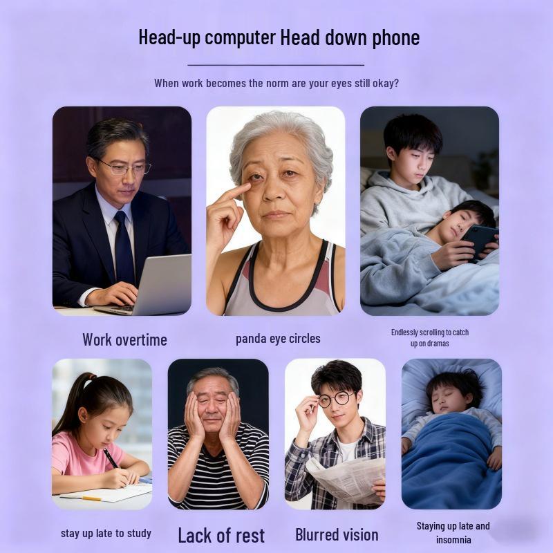 Lutein-Infused Heated Eye Mask: Relieve Eye Fatigue & Enhance Student Eye Protection