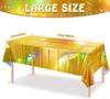 Iridescence Laser Aluminum Foil Tablecloths Disposable Metallic Laser Shiny Table Cover Wedding Birthday Party Table Decoration