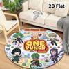 Onepunch Man Round Area Rug Carpet Rug For Living Room Bedroom Sofa Playroom Decor Nonslip Floor Mat