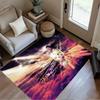 Karim Benzema's Flight Carpet Design for Balcony Hallway Playrooms Entryway Anti-slip Rug Decorate Offices Best for Christmas
