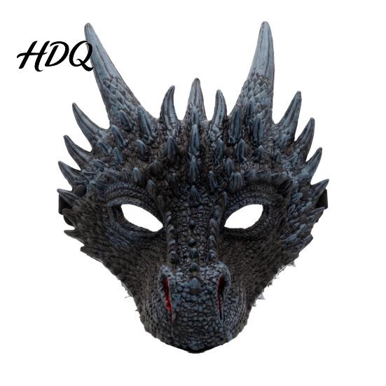 Mascarilla de Espuma Suave para Efectos de Película Dragón Adultos, Cosplay de Halloween 3D Duradera Sin Olor Decoración Festiva Cara Completa Festival, Carnaval Máscaras
