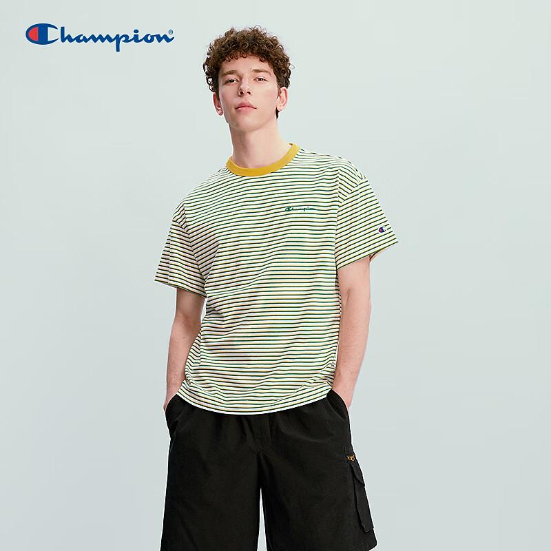Champion 2026 Spring Striped Loose Fit Cotton T-Shirt S
