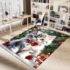 1PC Cat Christmas Carpet Ultra Soft, Thick & Absorbent, Non Slip Machine Washable Mat for Entryway