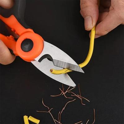 Nożyczki ze stali węglowej Nożyczki domowe Narzędzia Nożyczki dla elektryków Narzędzia do ściągania izolacji z przewodów Cięcie Narzędzia do tkanin papieru i kabli