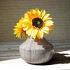 Metal Oval Flower Vase for Home Decor Bedroom Living Room Office Wedding|Table Decorative Item