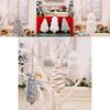 Festive Christmas Minimalist Fabric Tree Hangings With Stripes And Dots For Decoration Seasonal