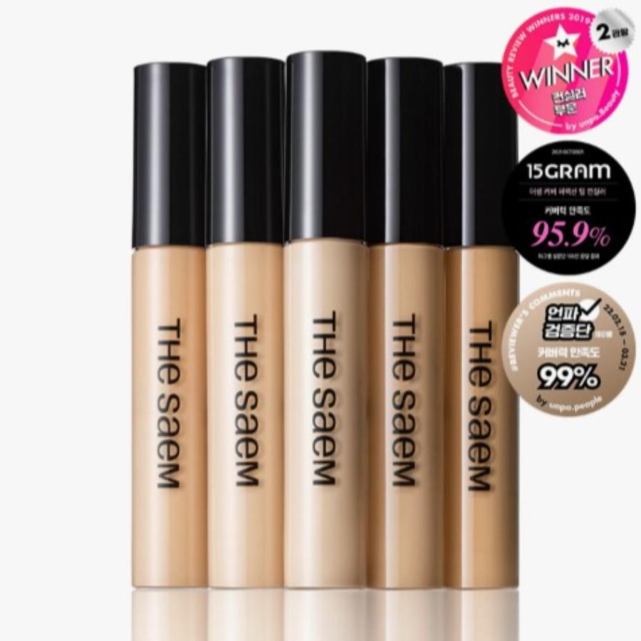 The Saem Cover Perfection Tip Concealer 9.5g (6 Colors)