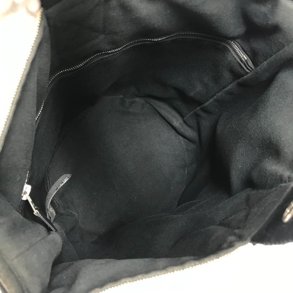 Hermes Saksaw MM Saksaw MM Bag Hand Bag Canvas Black/gray