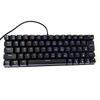 T-WOLF T61 RGB Backlit Wired Mechanical Gaming Keyboard, Blue Switches, 61-Key Portable Design.