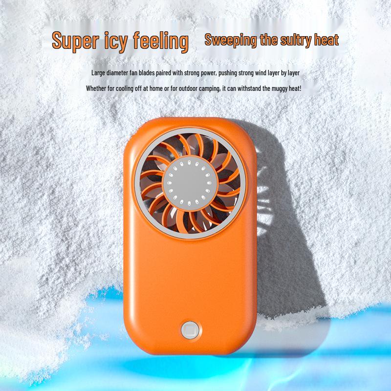 2026 USB-Powered Neck Hanging & Desktop Electric Fan - Mini Folding Portable Fan with Digital Display