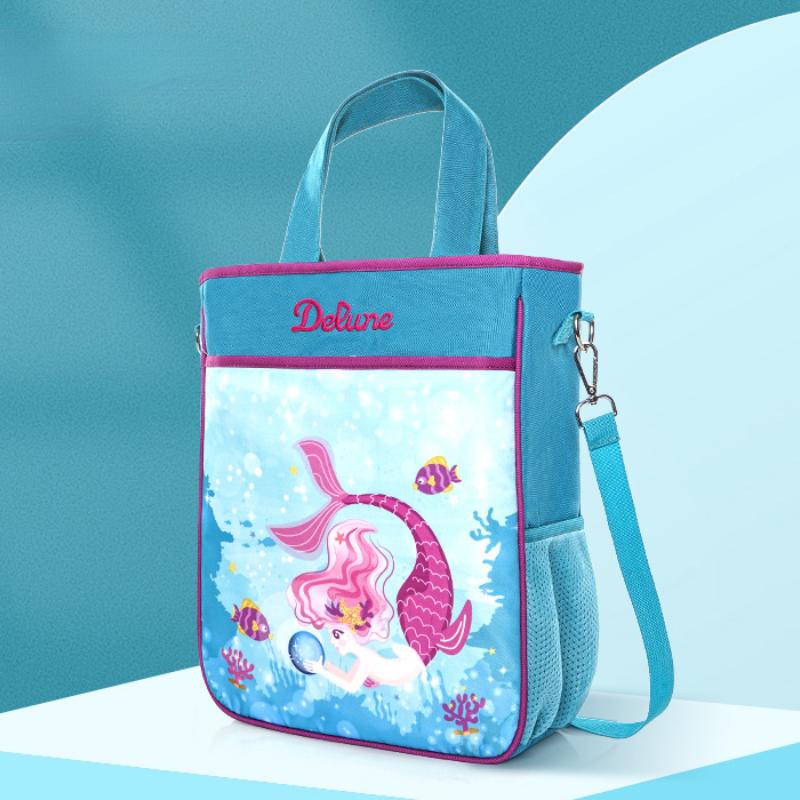 Dziecięca torba tutorialowa podwójnego zastosowania dla uczniów szkół podstawowych, na zajęcia treningowe, przenośna torba na ramię, wodoodporna tkanina Oxford