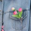 Alloy Wearable Flower Bouquet Clip Silver Vintage Flower Brooch Badge Jewelry Accessories Metal Clothes Pin Decoration