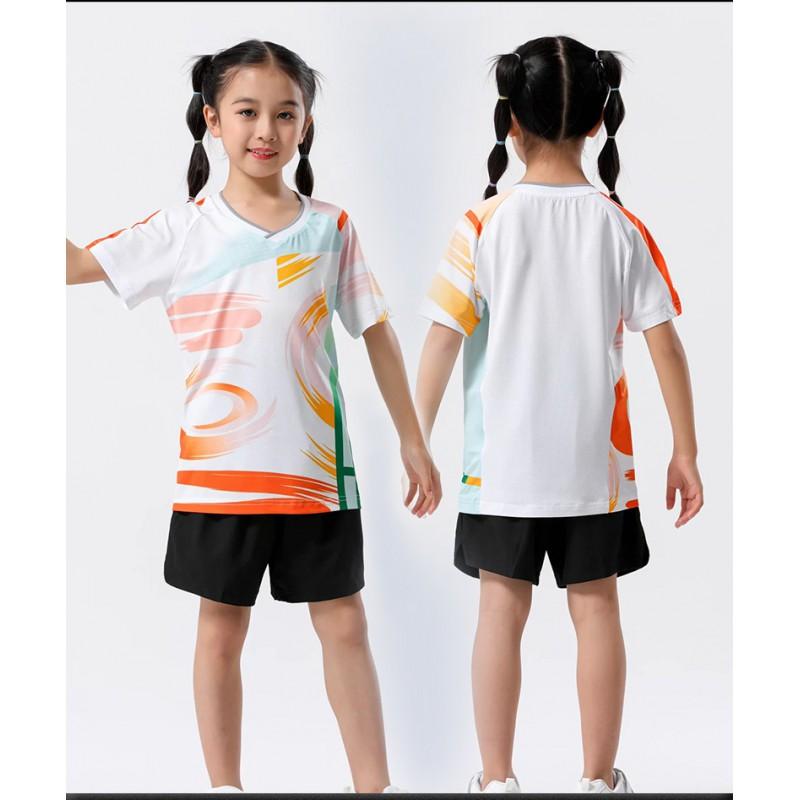 Customizable Sport Uniform Set Badminton Tennis Volleyball Training Kids Adult Breathable Synthetic Fabric