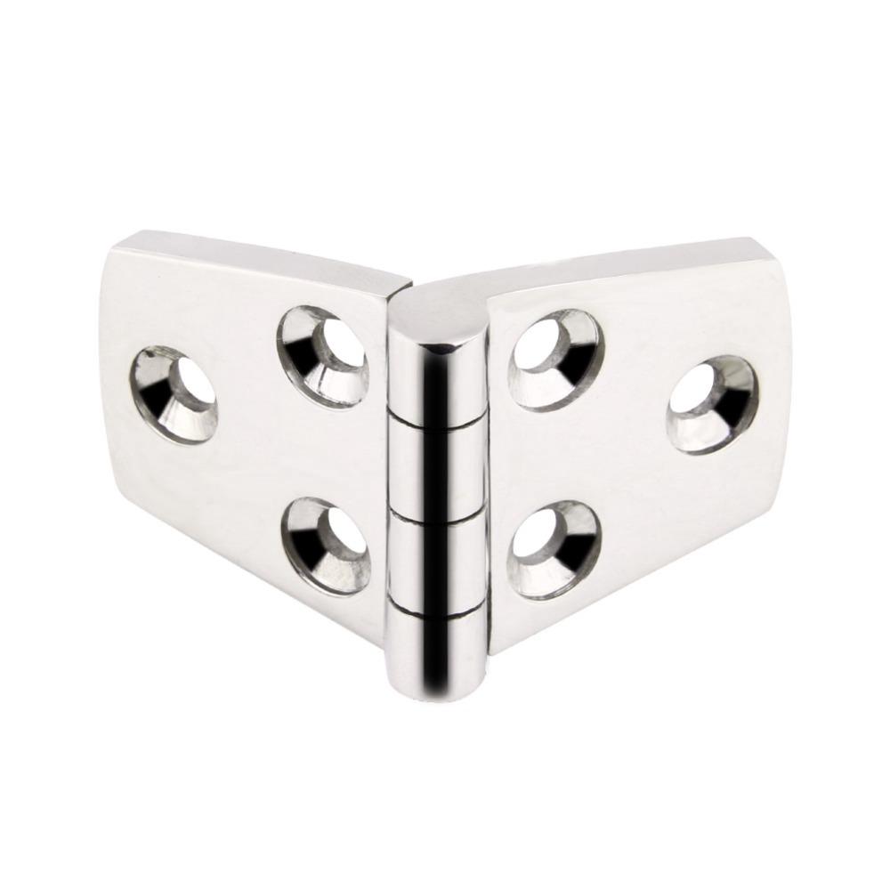 76 * 38mm/102*38mm Marine Boat Cabin Door 316 Stainless Steel Flush Door Hinge  Marine Lids