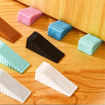 Cute Safety Silicone Door Stop Stoppers Block Wedge Doorstops Door Stopper Home Office Door Rear Retainer Anti-collision Stop