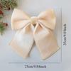 Christmas Decorative Knots 25x25cm Red Velvet Ribbon Bows Large Size Plush Bow Flower Craft Christmas Tree Ornaments Deco Noel