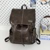 Schoolbag new fashion trend European and American style large capacity Internet celebrity backpack retro backpack anti-theft backpack